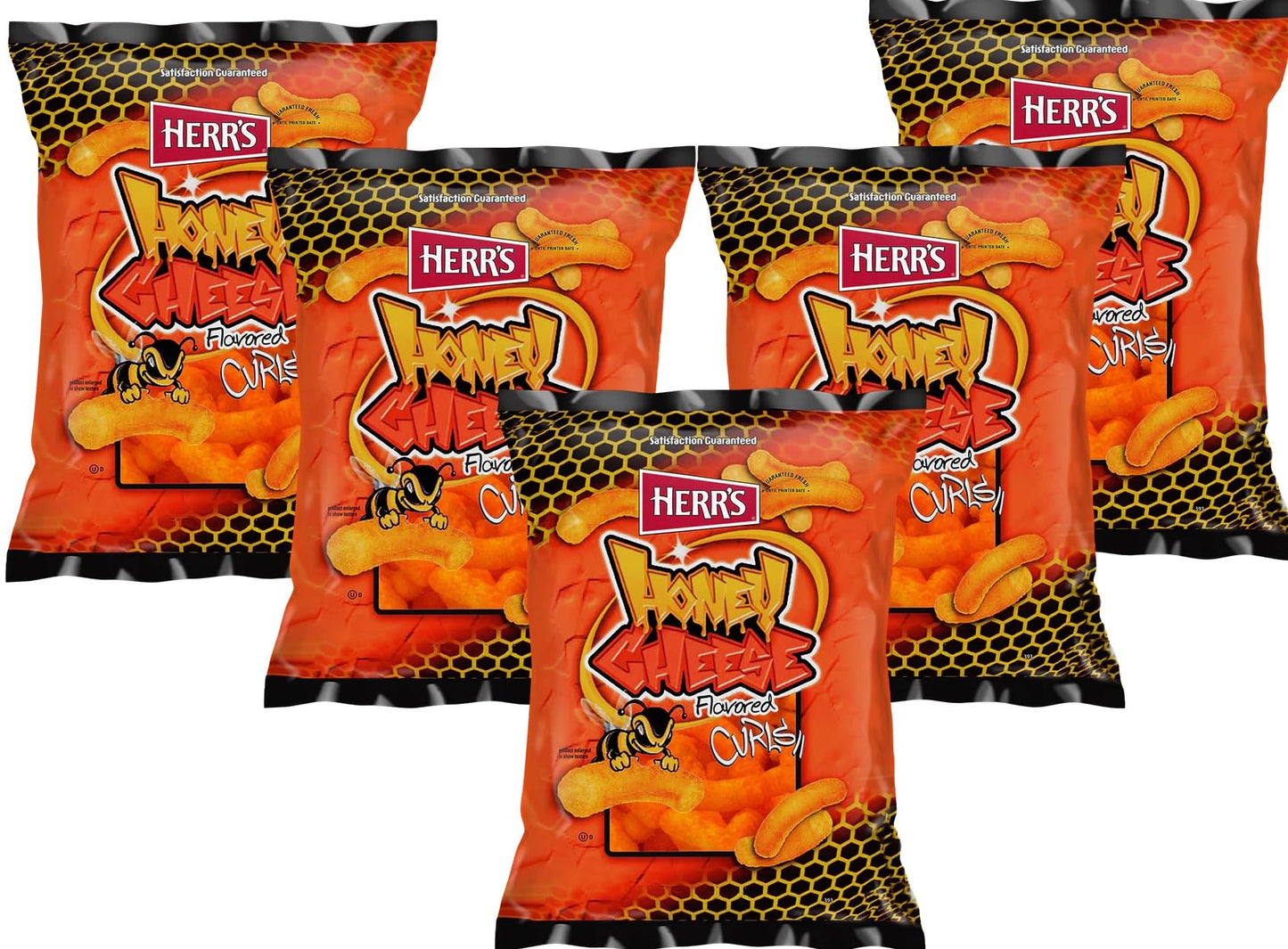 Herrs Potato Chips & Cheese Curls -,1Oz (Curated by RJ Snacks Value Pack) (Honey Cheese Curls)