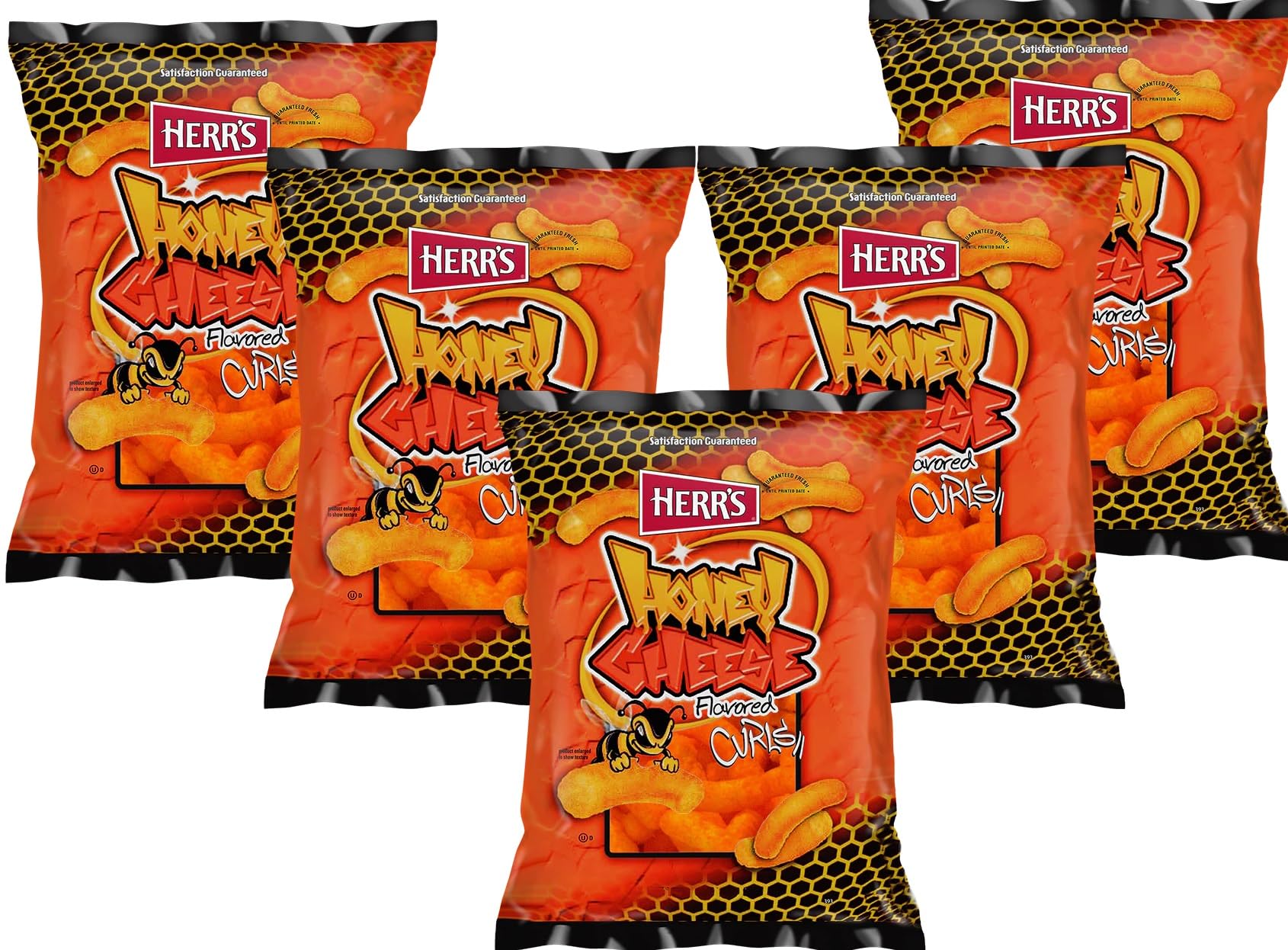 Herrs Potato Chips & Cheese Curls -,1Oz (Curated by RJ Snacks Value Pack) (Honey Cheese Curls)
