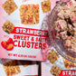 Chunk Nibbles Snack Clusters | Strawberry Flavor Bite-Size Clusters | 4.25oz (Pack of 3)