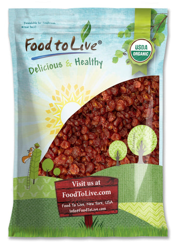 Organic Dried Sour Cherries, 10 Pounds - Lightly Sweetened, Pitted, Non-GMO, Unsulfured, Sour, Bulk