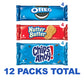 Nabisco Cookie Variety Pack, Oreo, Nutter Butter, Chips Ahoy!, 12 Snack Packs (4 Cookies Per Pack)