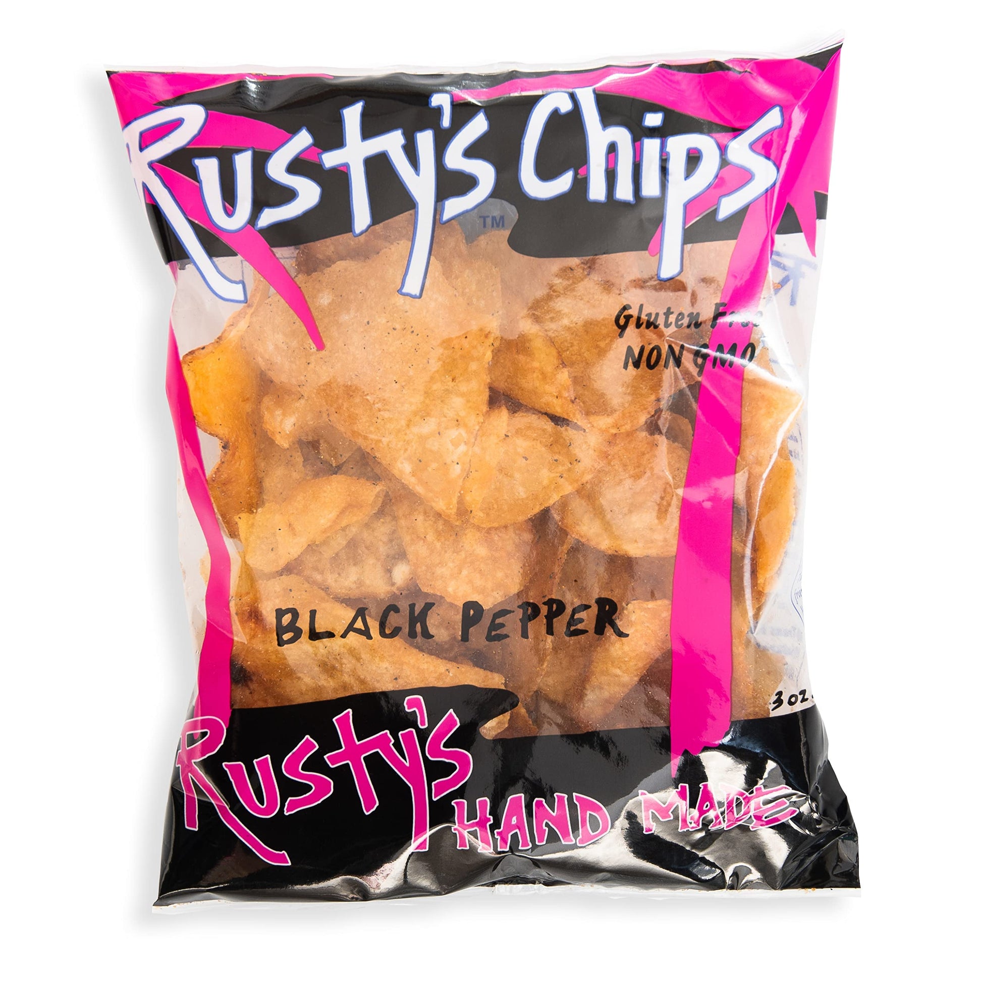 Rustys Chips - Crunchy Gluten Free Snack Pack - Vegan-Friendly, No Preservatives - 1 Count (Pack of 24)