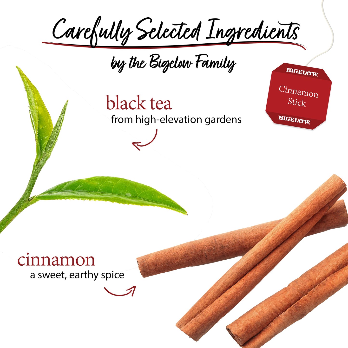 Bigelow Tea Cinnamon Stick Black Tea, Caffeinated Tea With Cinnamon, 20 Count Box (Pack Of 6), 120 Total Tea Bags