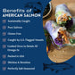 American Tuna Sushi-Grade Wild Alaskan Pink Salmon, Skinless & Boneless, 6 oz Cans, Pack of 12, MSC Certified, Sustainably Caught