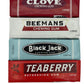 Nostalgic Retro Classic Chewing Gum Variety Pack - Black Jack, Beemans, Clove & Teaberry - 5 Count