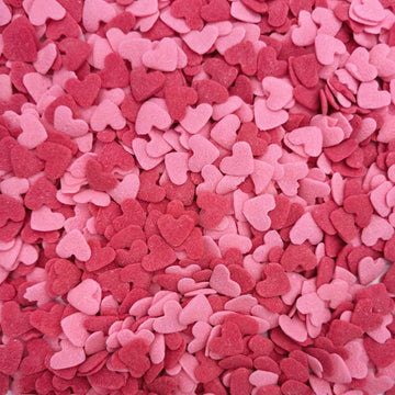 Red Pink Hearts Sprinkles Cupcake Cake Decoration Cake Cookie Icecream Donut 3.4Oz