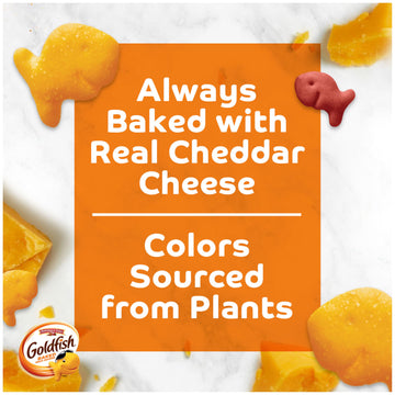 Pepperidge Farm Colors Cheddar Crackers, Snack Crackers, Family Size 10 Oz. Bag