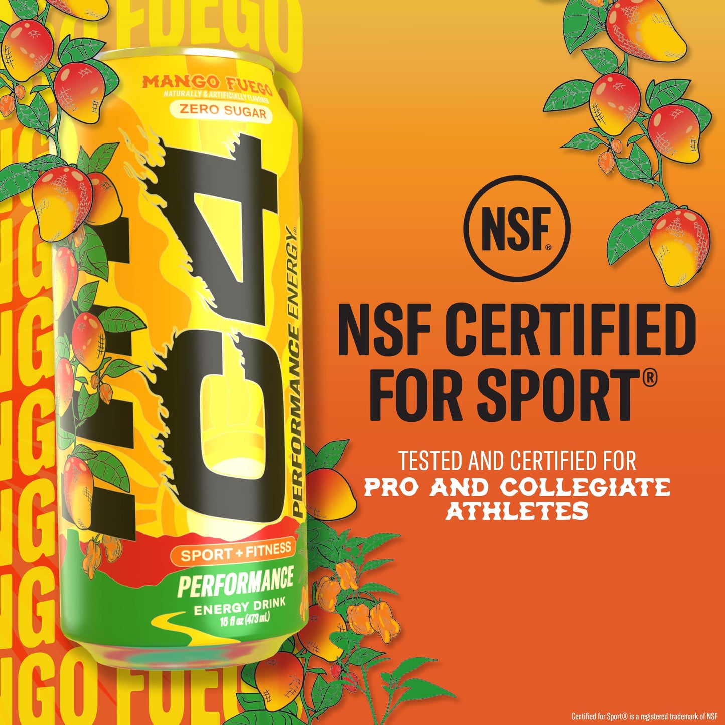 C4 Performance Energy Drink - Mango Fuego