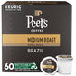 Peets Coffee Medium Roast K-Cup Pods - Single Origin Brazil - 60 Count (6 Boxes of 10 Pods) - Model 506955