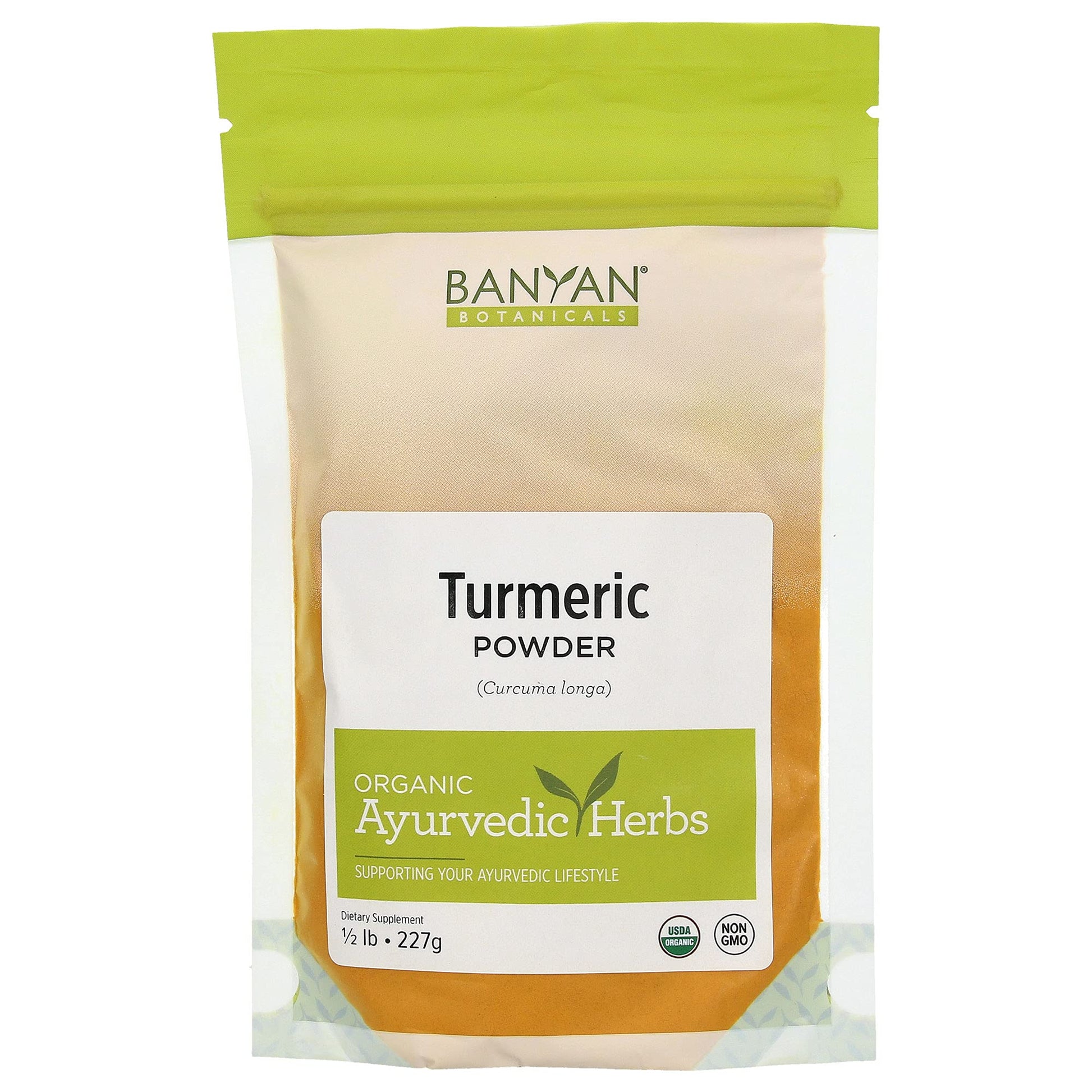 Banyan Botanicals Organic Turmeric Powder - 8 Ounce (Pack of 1) - Non-GMO Vegan Supplement for Healthy Skin & Overall Health