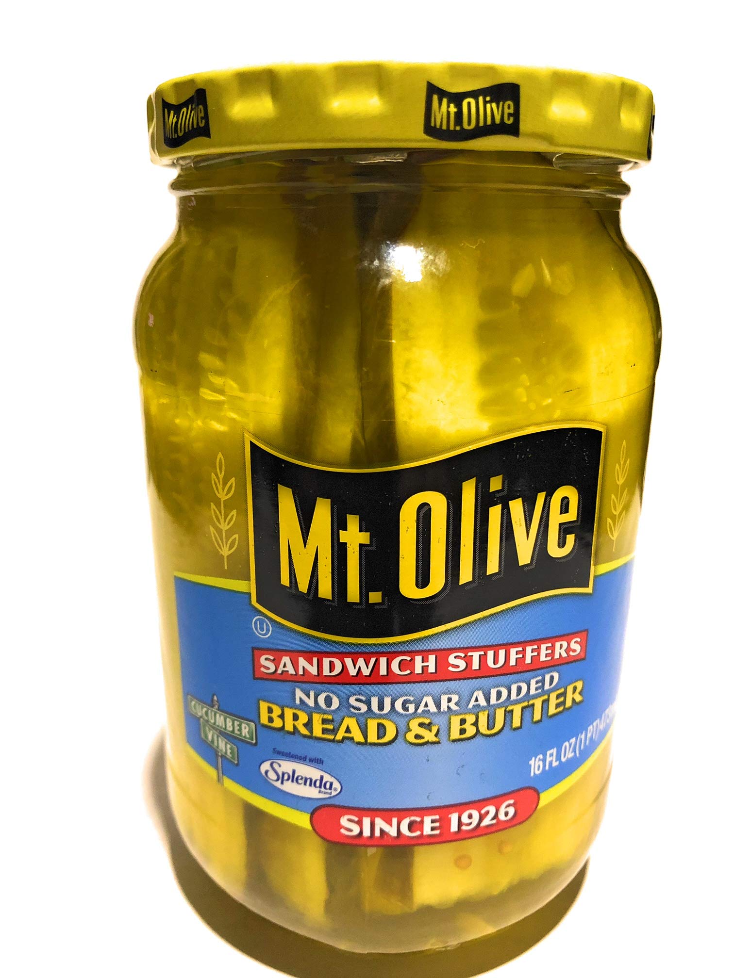 Mt. Olive Pickles - Bread & Butter Sandwich Stuffers Fresh Pack No Sugar Added 16 Oz Jar