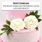 Global Sugar Art Peony Rose Sugar Cake Flowers, White, 4 Count by Chef Alan Tetreault