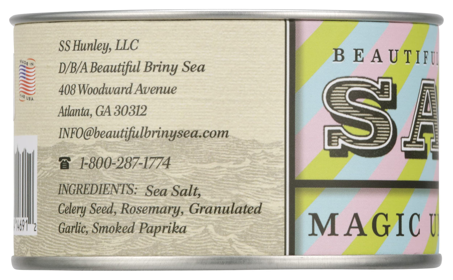 Beautiful Briny Sea Magic Unicorn Sea Salt, 6.5 OZ, Berry Color