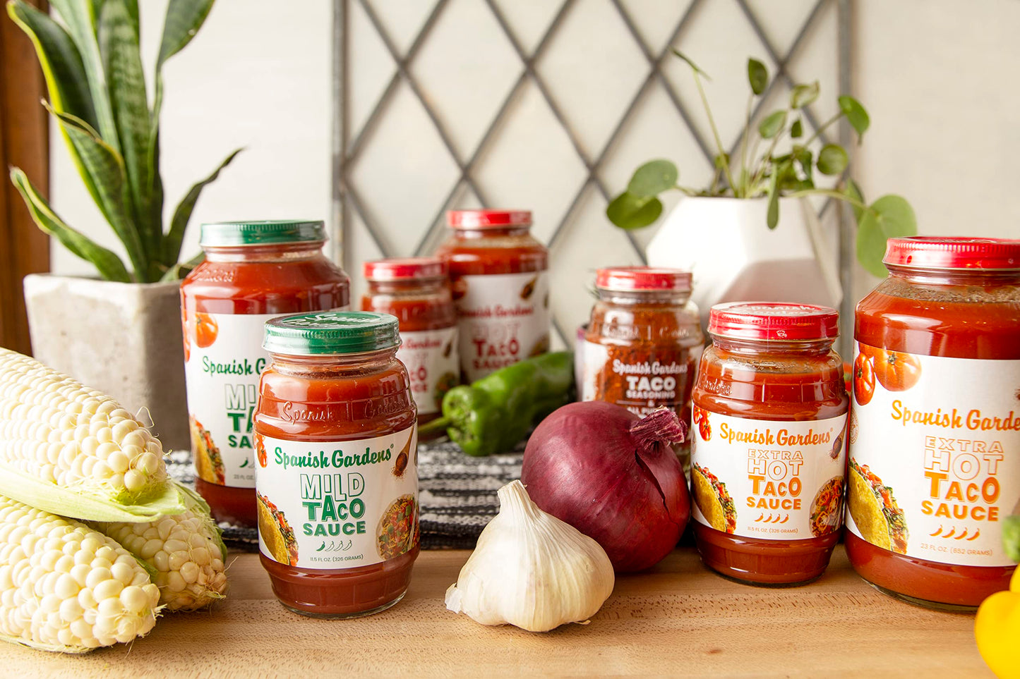 Spanish Gardens Mild Taco Sauce (6 Pack) - Mild Sauce for Authentic Mexican Food - Original Family Recipe for Tex Mex Food (11.5