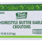 Fresh Gourmet Homestyle Croutons Butter and Garlic 2.5 Pound, Pack of 4 Crunchy Salad Topper