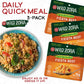 WILD ZORA Instant Organic Quinoa Meals - Fiesta Beef 3-Pack, Gluten-Free Meal with Lentils & Olive Oil Packet