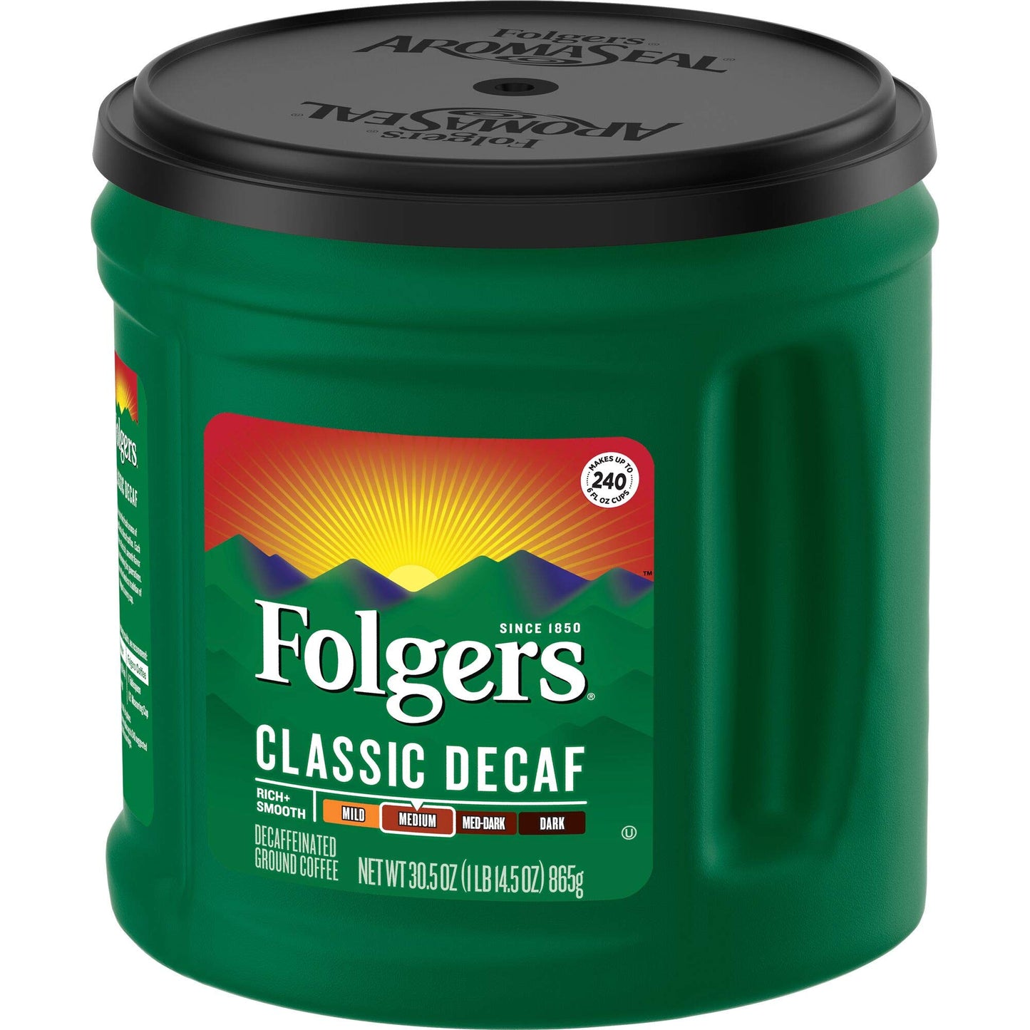 Folgers Classic Decaf Medium Roast Ground Coffee, 30.5 Ounces