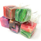 Hard Candy Cube Lollipop Suckers: Individually Wrapped Flavored Sucker Pack by Espeez - Old Fashioned Square Party Pops in Bulk - Tye Dye, 48 Count