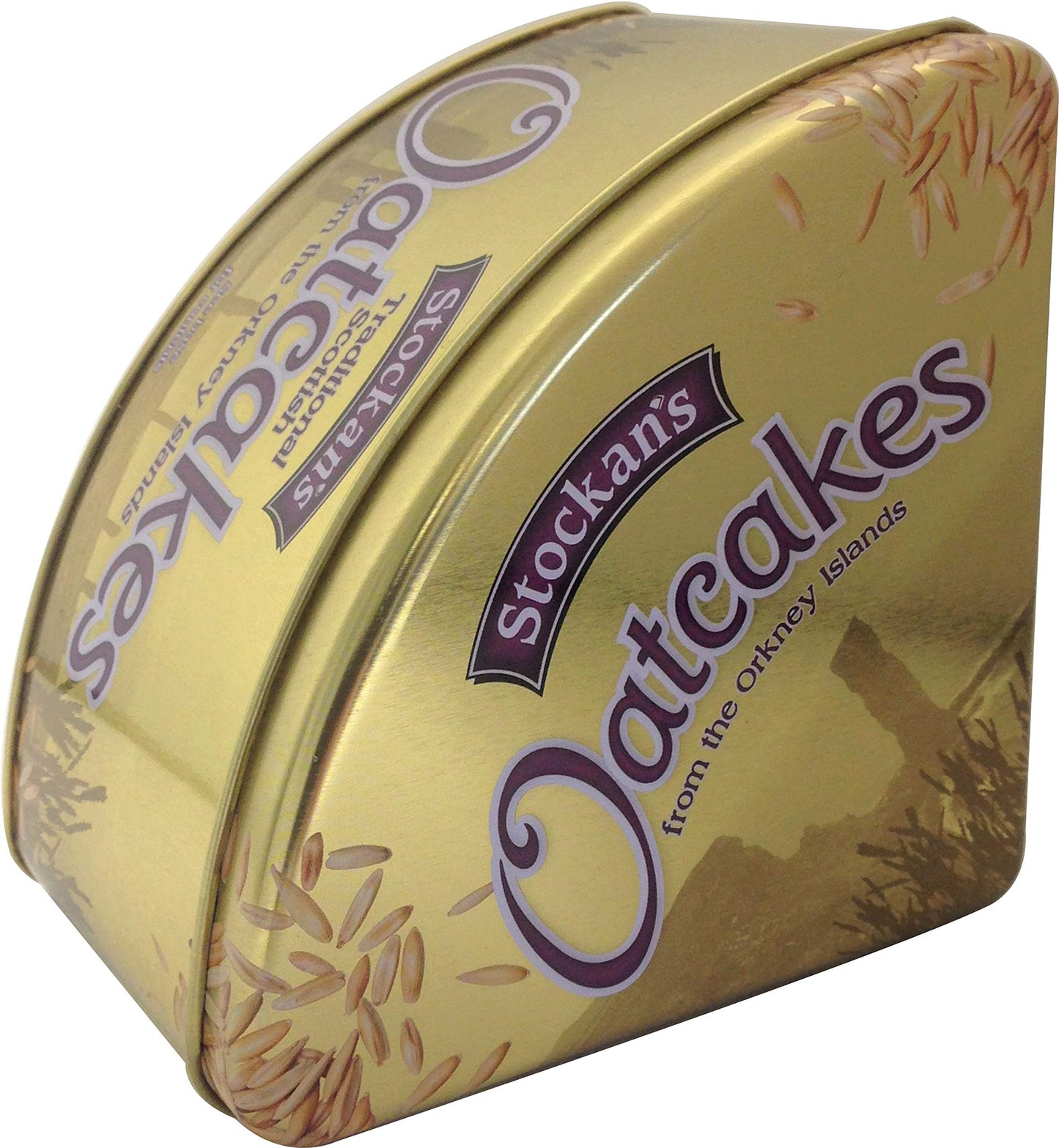 Stockan'S Orkney Wholegrain Thin Oatcakes Gifting Tin - Traditional Scottish Savoury Biscuits Imported From Scotland - 3 Gifting