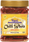 Rani Chilli Whole 5oz (141g) PET Jar ~ All Natural, Salt-Free | Vegan | No Colors | Gluten Friendly | NON-GMO | Kosher | Indian 