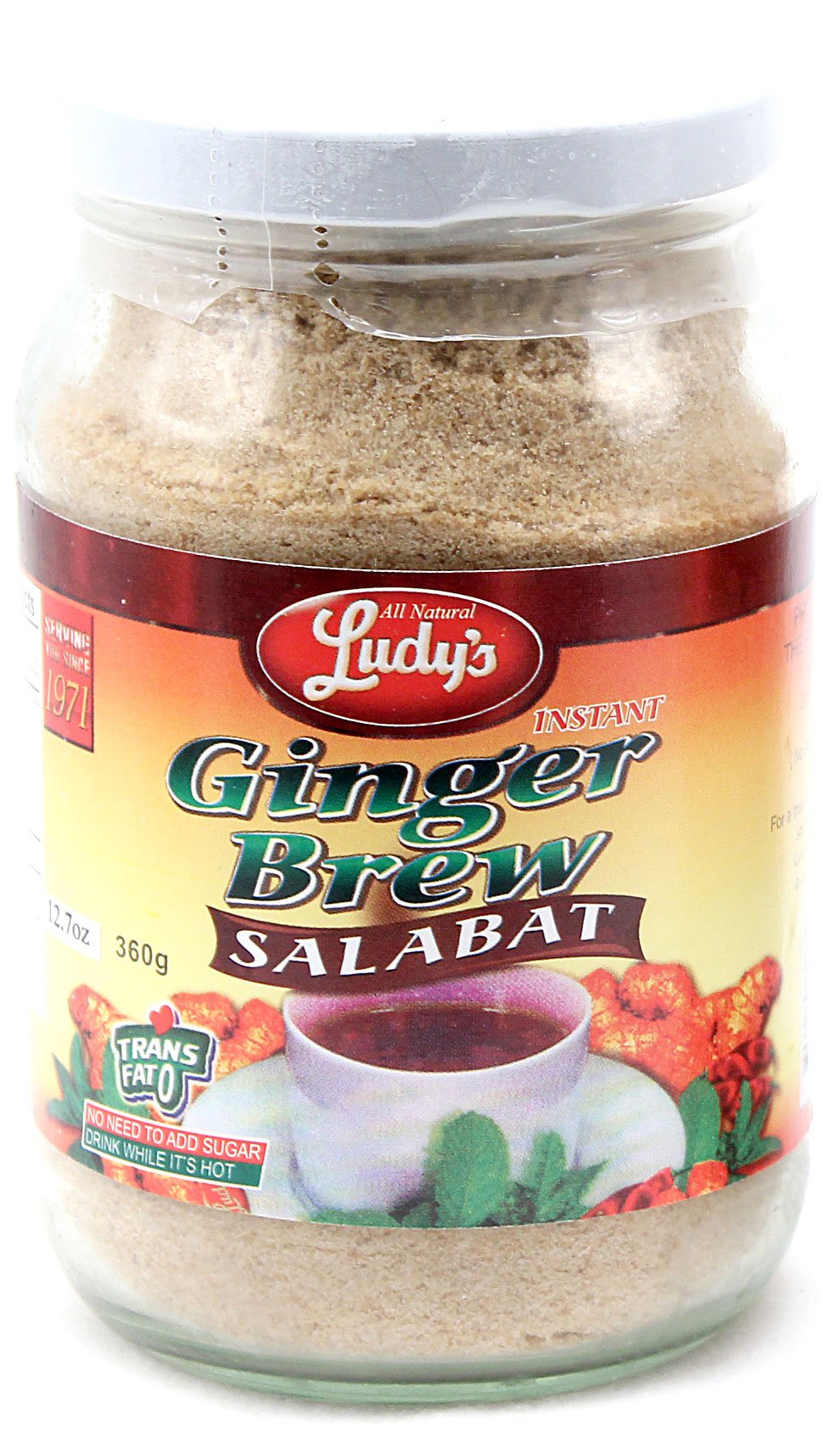 Ludys Ginger Salabat Tea (Ginger Brew, 1 Pack of 360g)