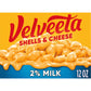 Velveeta Shells & Cheese Pasta with Cheese Sauce & 2% Milk Cheese Meal (12 oz Box)