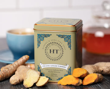 Harney & Sons Ht Organic Ginger Turmeric Tea, 20 Sachets Of Soothing Ginger Turmeric Tea