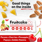 Collin Street Bakery Fruitcake Bar - Chewy Breakfast Bar & On-The-Go Snack - Gluten Free, Soy Free, & Dairy Free Fruit & Nut Bar - Individually Wrapped Soft Snack Bars (1.4.Oz Each) - 12 Pack