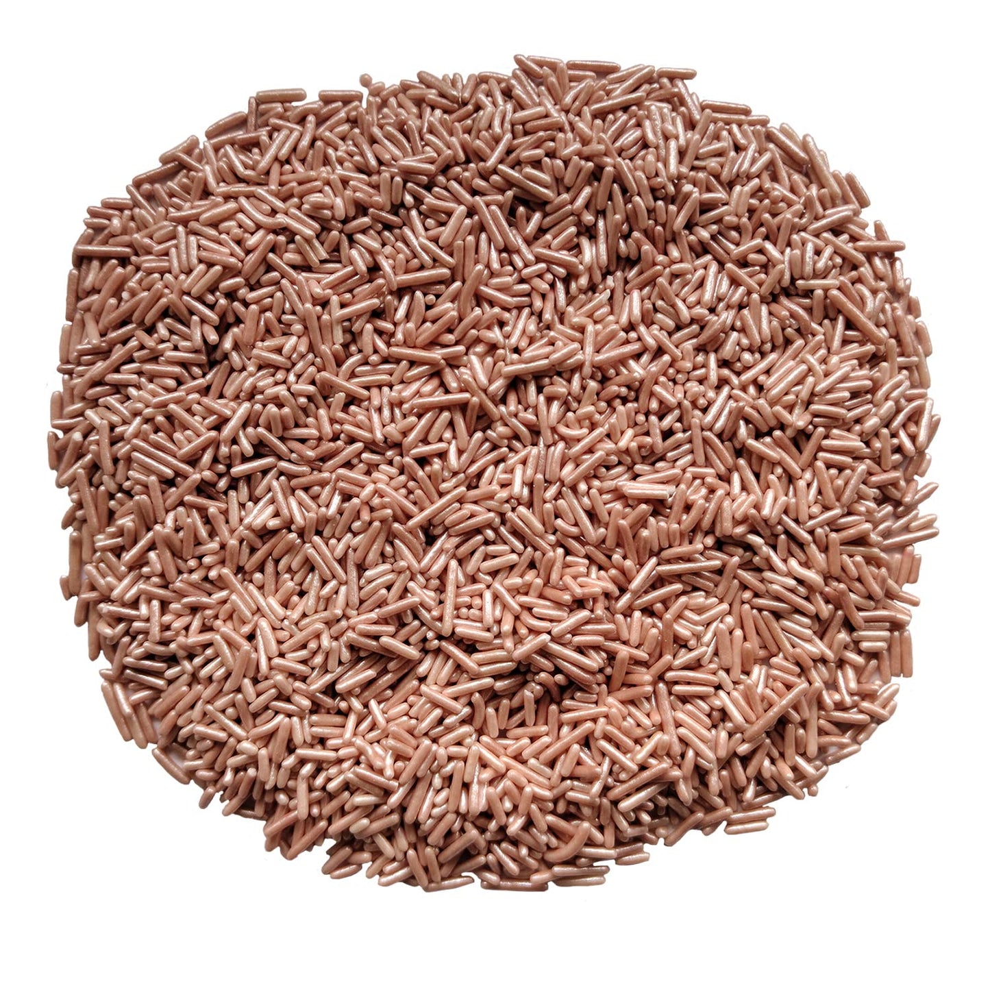 Homankit Rose Gold Jimmies Sprinkles Edible Sprinkle Candy Soft Jimmies Toppings For Ice Cream, Cupcake, Cake, Cookie, Dessert D