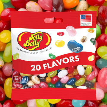 Needzo 20 Assorted Jelly Bean Flavors, Gourmet Candy, Shareable Fruit Flavored Bite Size Candies, Pack Of 2