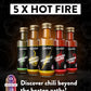 Timber Taste Color Hot Sauce Gift Set [5X1.35 Oz] Hot Sauce Variety Pack - Spicy Condiment Set For Heat Lovers In Mini Bottles -