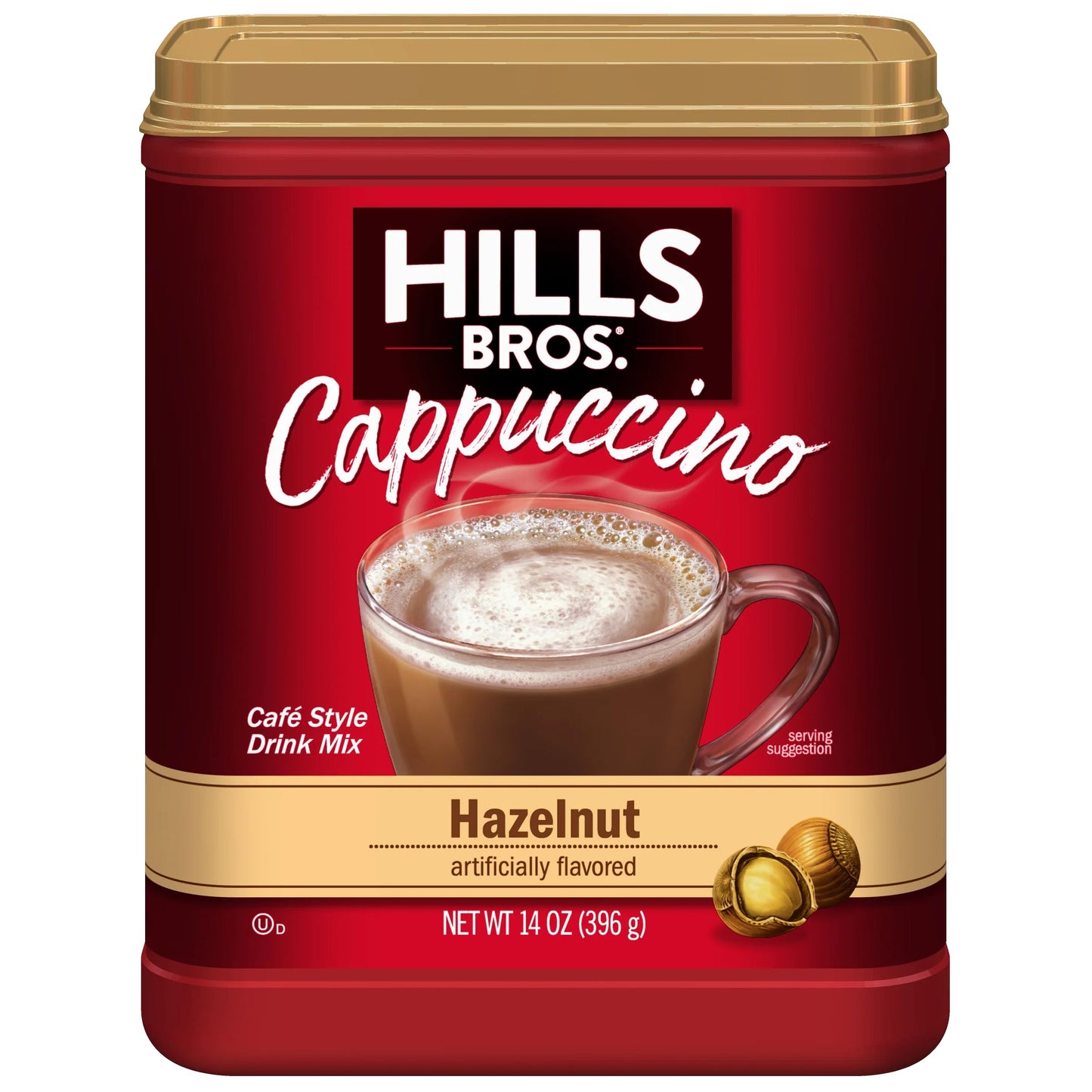 Hills Bros. Cappuccino Hazelnut 14 Ounce (Pack Of 1)