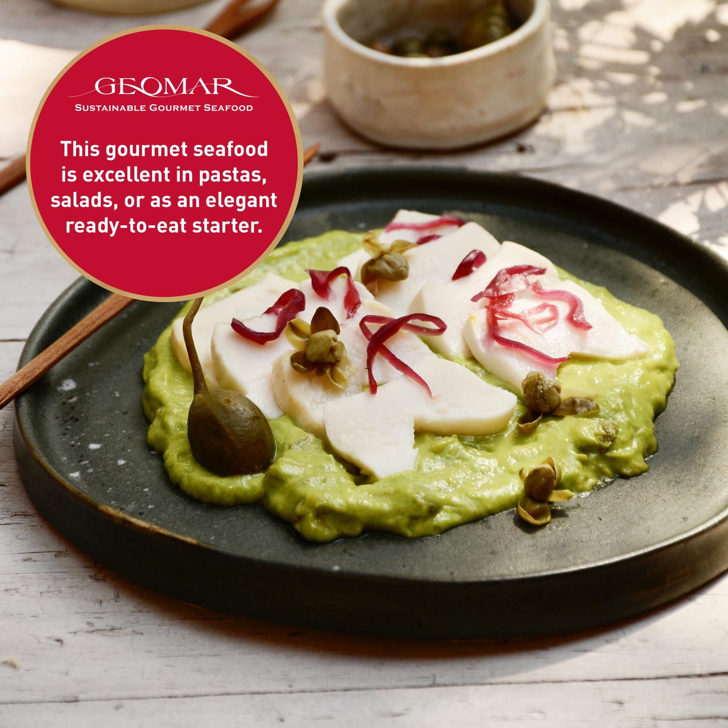 Geomar Locos in Brine - Hand-Caught Chilean Abalone - Ready-to-Eat Seafood - 15 oz Can - Nutritious High-Protein Delicacy