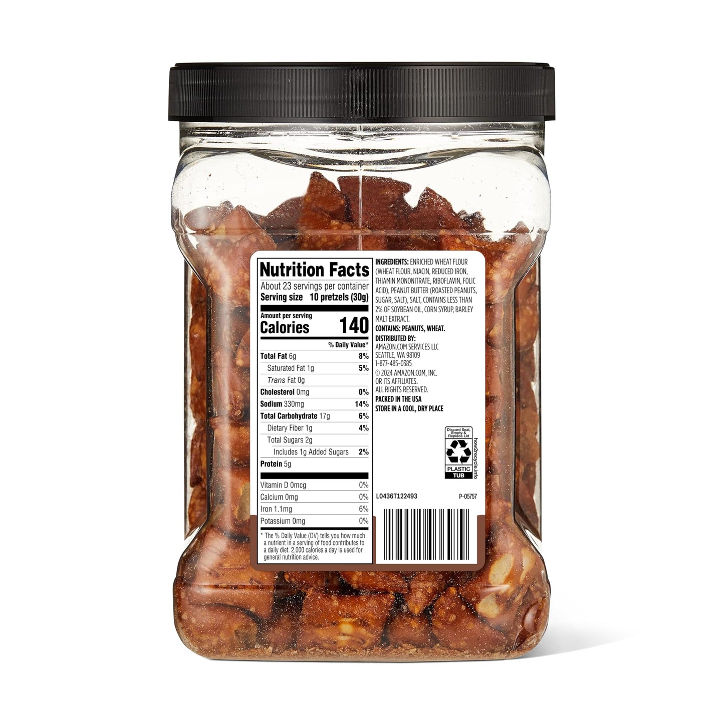 large online retailer Grocery Peanut Butter Filled Pretzels, 24 Oz, Pack of 1