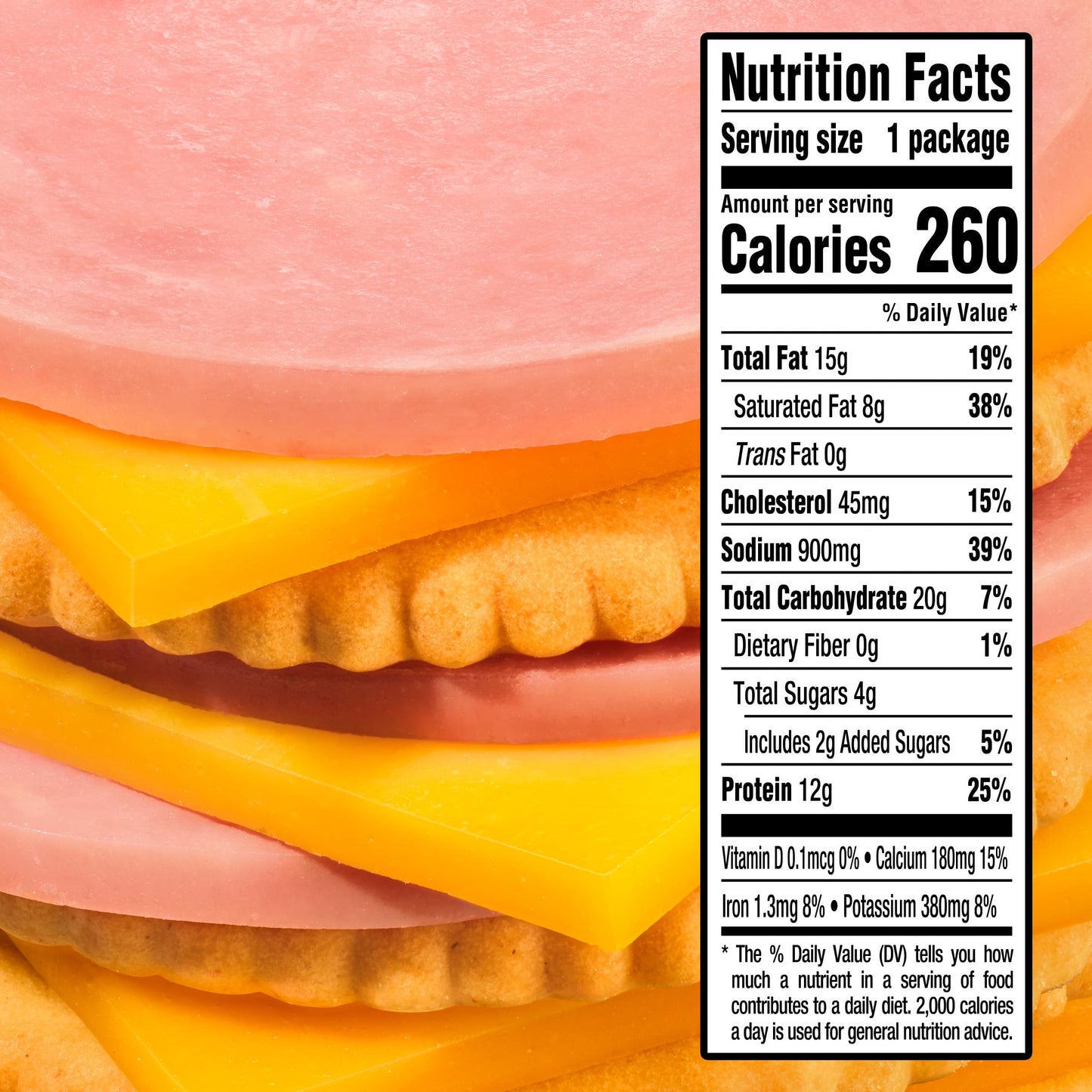 Lunchables Ham & Cheddar Protein Pack, 3.2 oz Pack