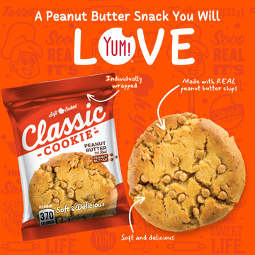 Classic Cookie, Soft Baked Cookie, Peanut Butter 3Oz, 8 Count Pack