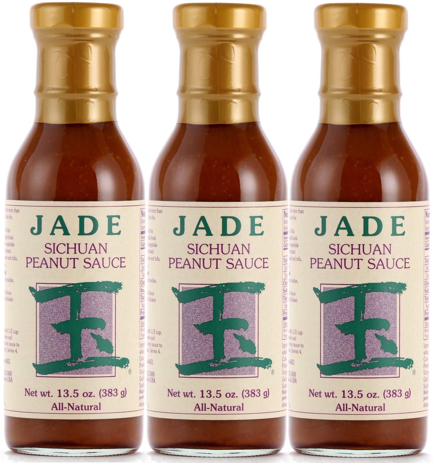 Jade All-Natural Sichuan Peanut Sauce, 13.5 oz., 3 Pack