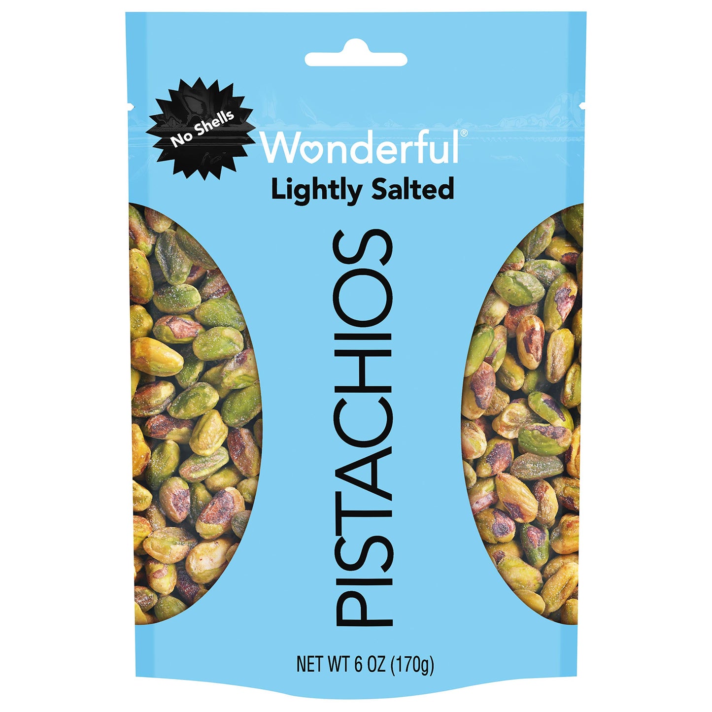 Wonderful Pistachio Lightly Salted Shelled Pistachios 6 OZ