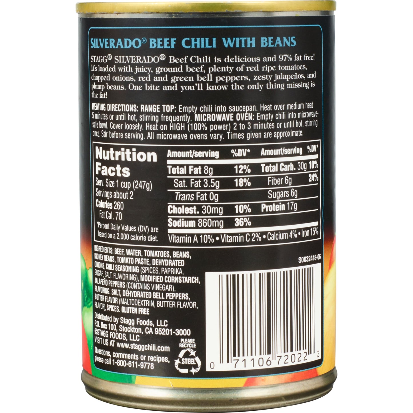 STAGG Silverado Beef Chili with Beans, 15 Ounce (Pack of 12)