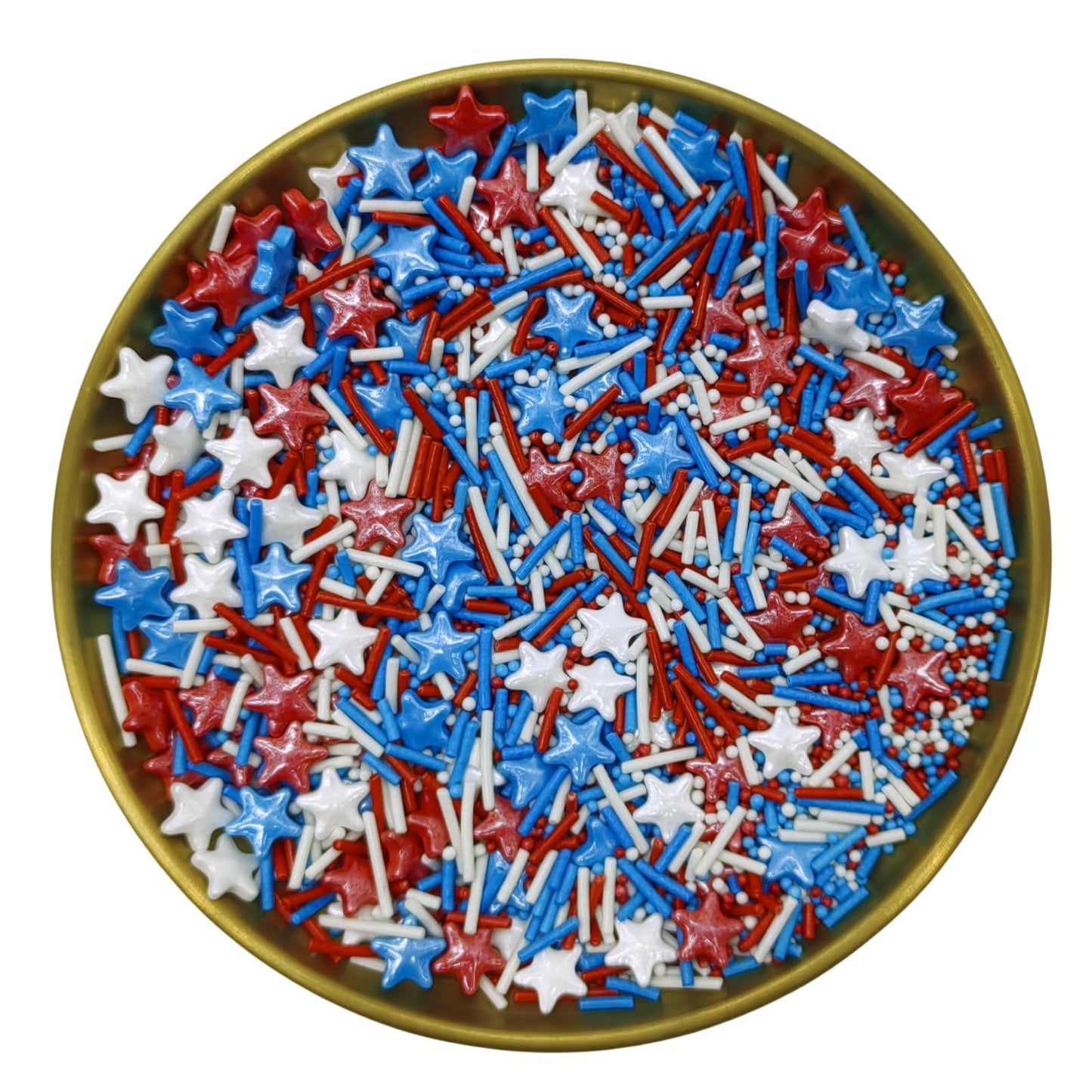 Mixed Red & Blue & White Pearls Sprinkles Edible Stars Cake Decorating Stars Cake Decorations Cupcake Toppers Cookie Decorating