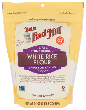 Bobs Red Mill gluten Free White Rice Flour 24 Ounce (Pack of 1)