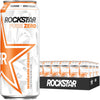 Rockstar Pure Zero Energy Drink, Mandarin Orange, 0 Sugar, 16 Fl Oz, Pack of 24
