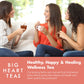 Big Heart Tea Co. Cup of Love Red Rose Tea Bags - Organic Herbal Decaf, 50 Pack, Zero Plastic Sachets