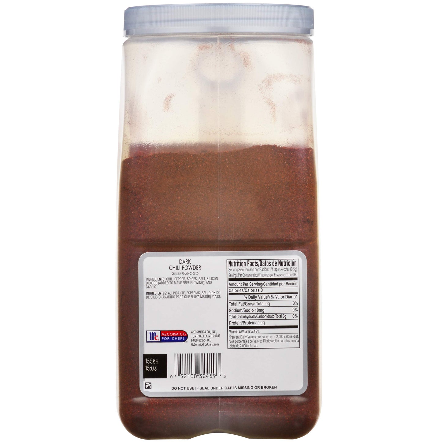 McCormick Culinary Dark Chili Powder, 5.5 lb - Bulk Seasoning for Mexican Dishes, Sweet and Earthy Flavor