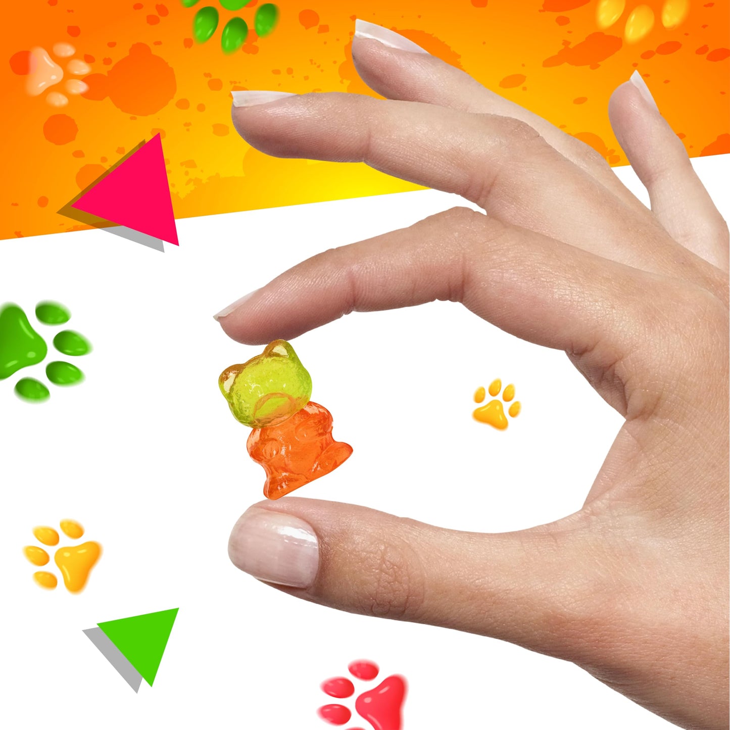 LAETAFOOD Sugar-Free Gummy Bears, Assorted Fruit Flavors, 1 Pound Bag