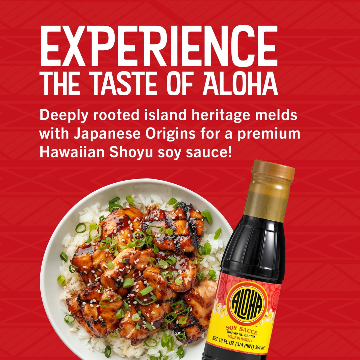ALOHA Shoyu Soy Sauce Original Blend - Authentic Hawaiian Dark Soy Sauce, 12 Fl Oz