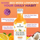True Sea Moss Lemonade Variety Pack - 4 Flavors (Lemon  Mango  Berry  Pina Colada) - Mix of Classic & Electrolyte Formulas - 4 ? 12 fl oz - Made in USA