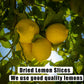 Dried Lemon Slices 2.5Oz/70G,Natural Dehydrated Lemon Slices For Cocktails Garnish/Potpourri/Cake Decoration/Crafts,Dried Citrus