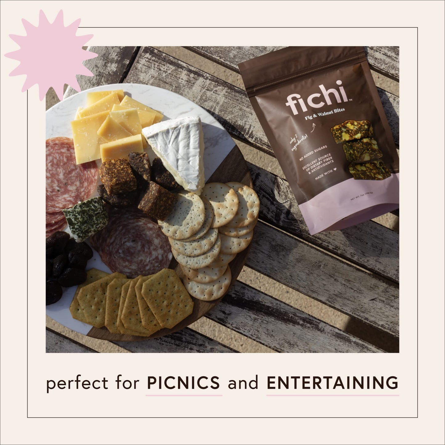 Fichi Fig and Nut Bites - Gluten-Free Italian Snack, 7 Ounce Pack, Delicious Fig and Walnut Combination