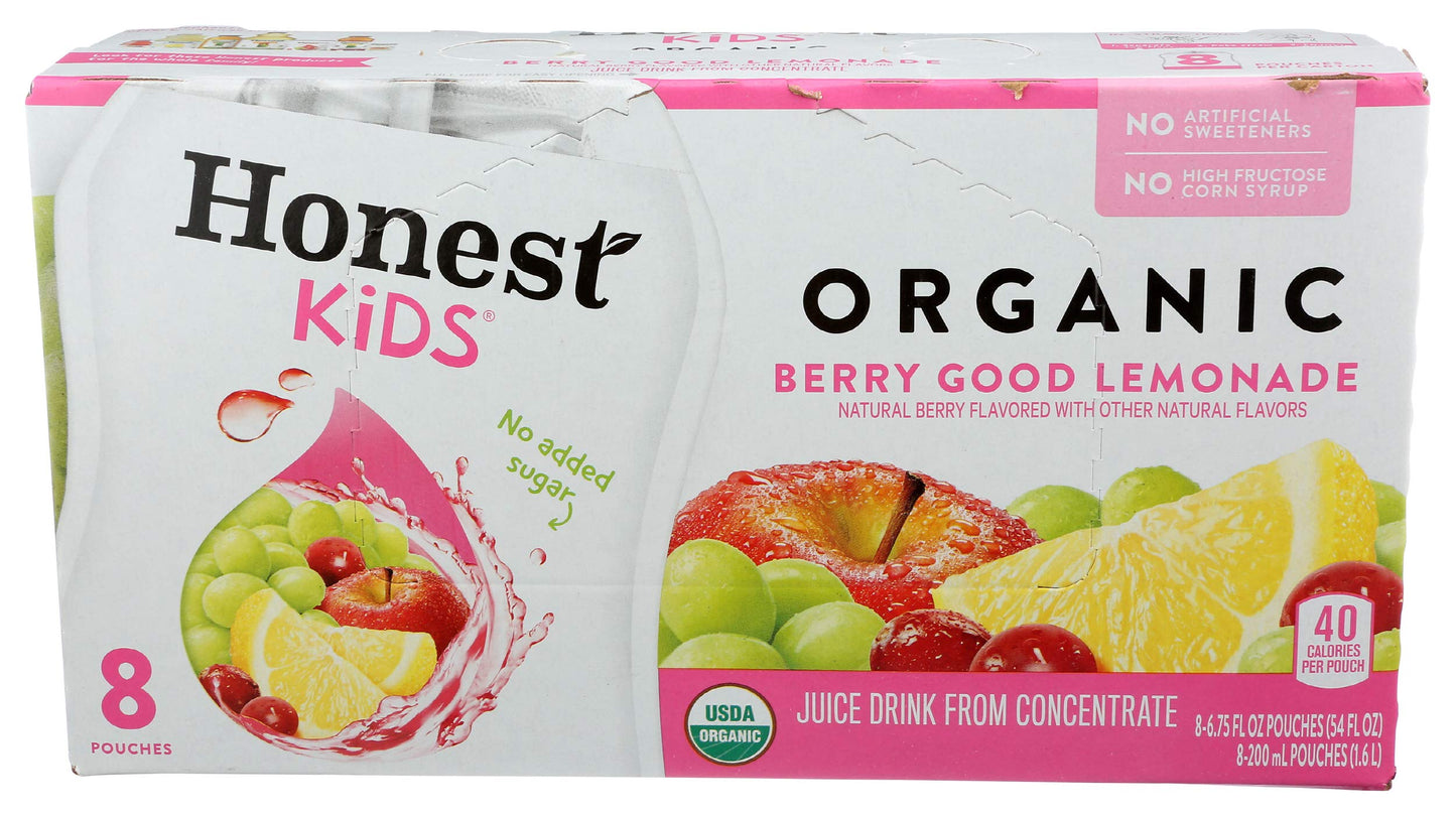 Honest Kids Organic Berry Good Lemonade, 6.76 Fl Oz (Pack of 8)